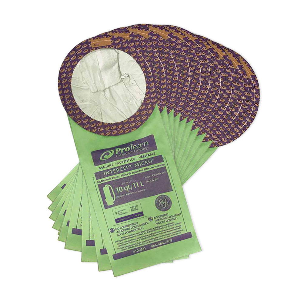 ProTeam Intercept micro filters pack for cleaner indoor air and easier maintenance.