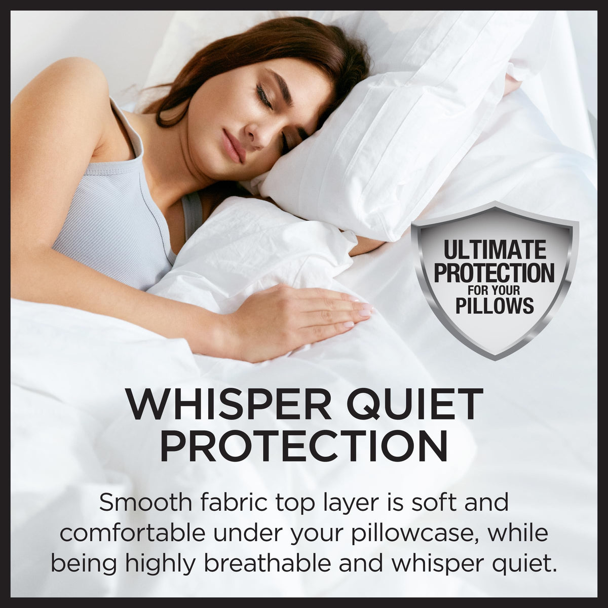 Protect-A-Bed AllerZip pillow protectors FUZE odor-control treatment active