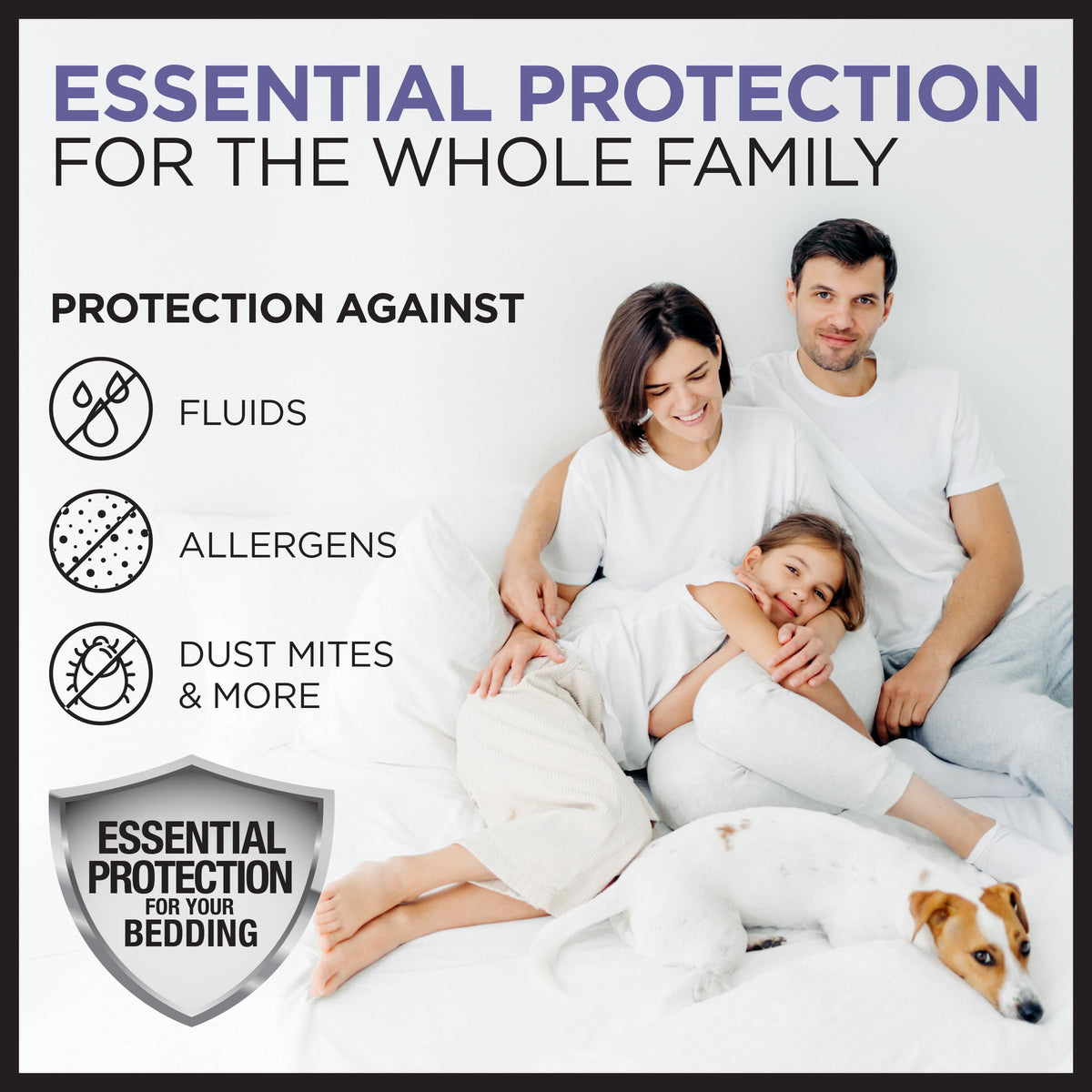 Protect-A-Bed Essential King Mattress Protector breathable design promotes airflow.