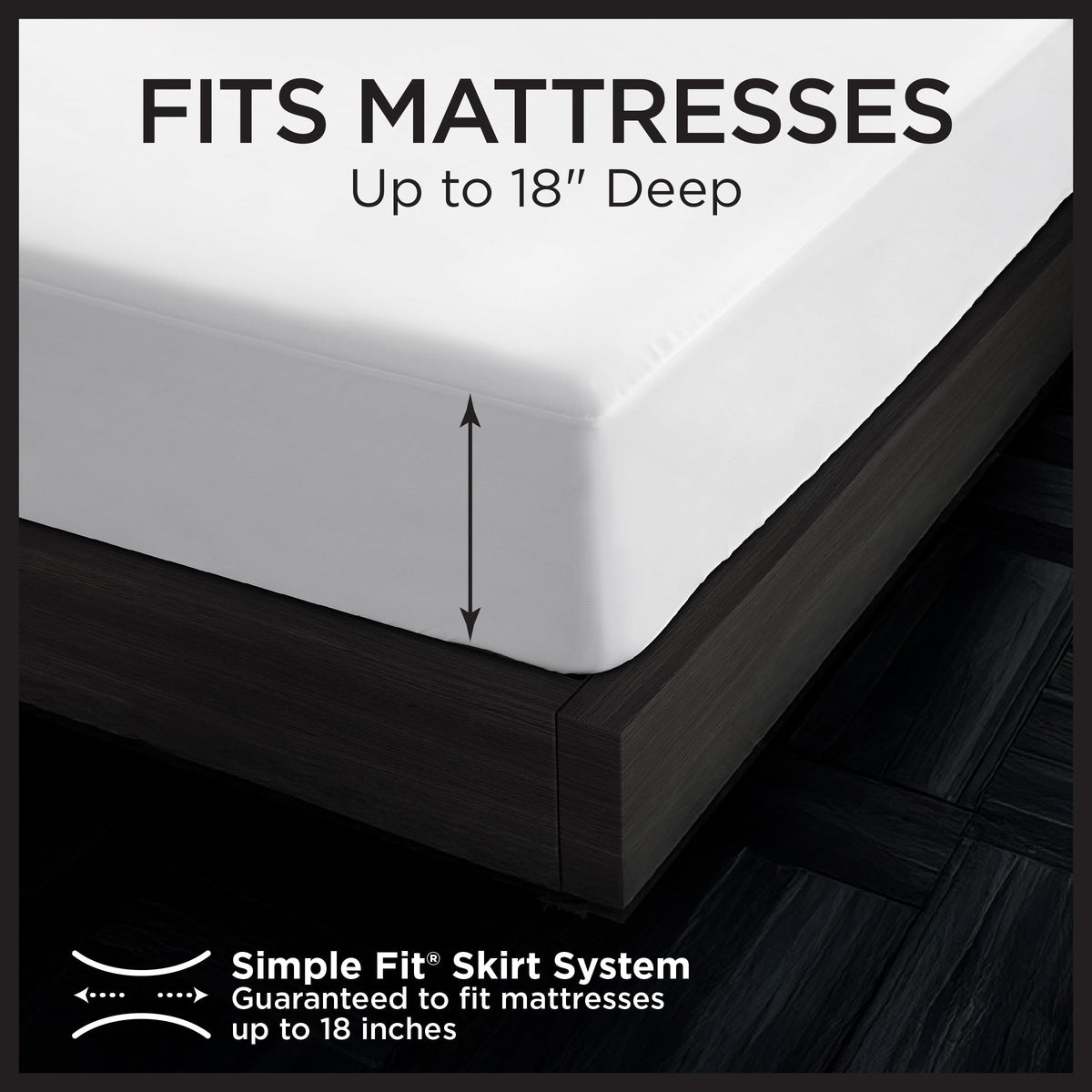 Protect-A-Bed Essential King Mattress Protector with extra-wide elastic.