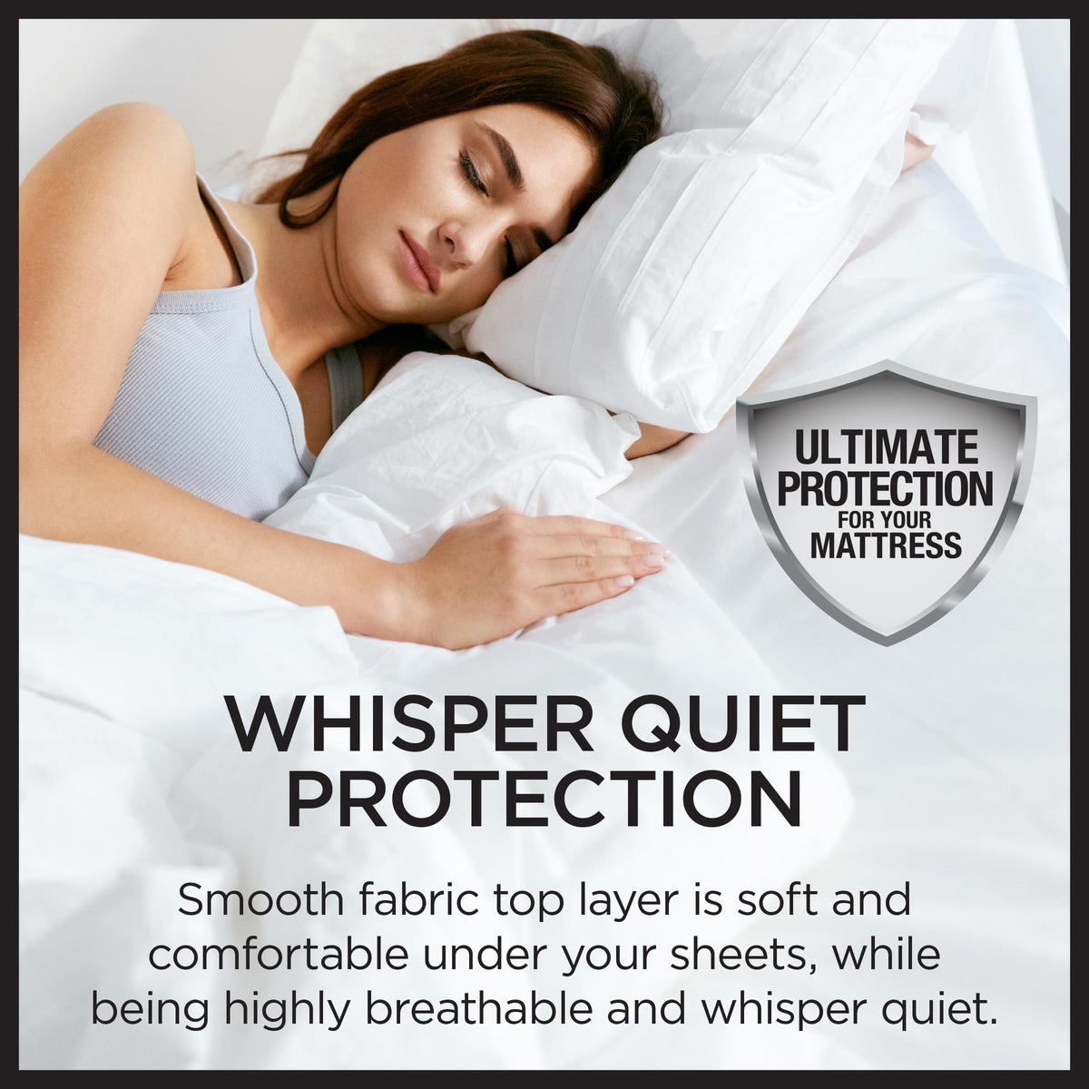 Protect-A-Bed Essential King Mattress Protector is machine washable for easy cleaning.