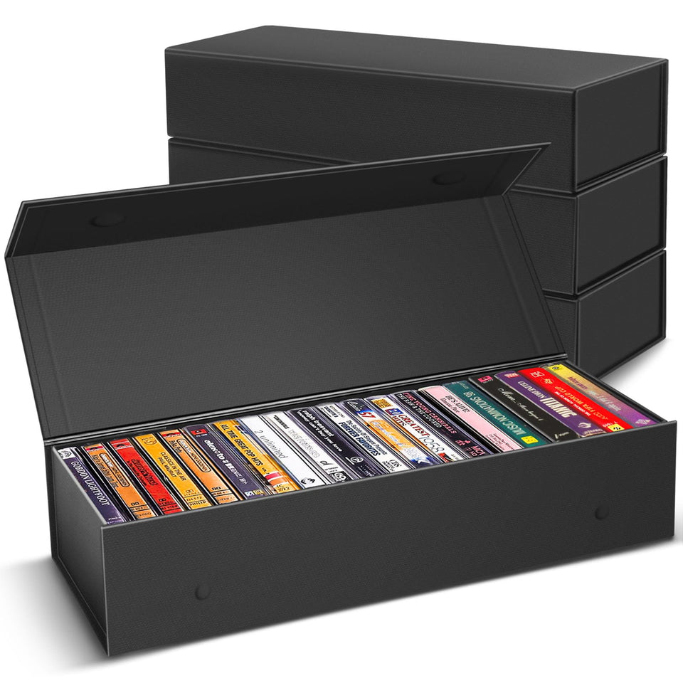 ProtectHobby 3pack cassette storage box showing compact capacity for organizing media