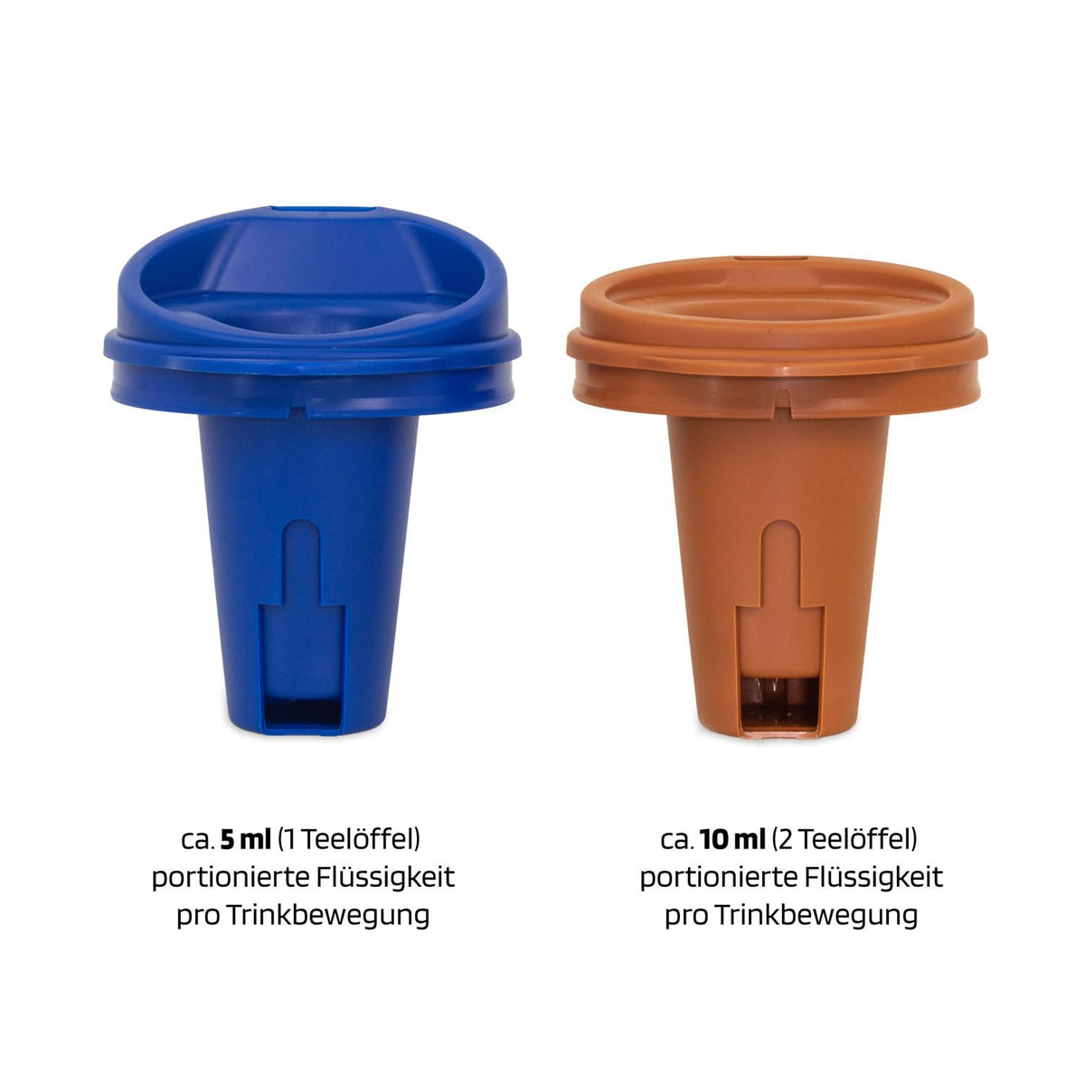 PROVALE Regulating Cup 5cc in-use scenario illustrates independent sipping moments