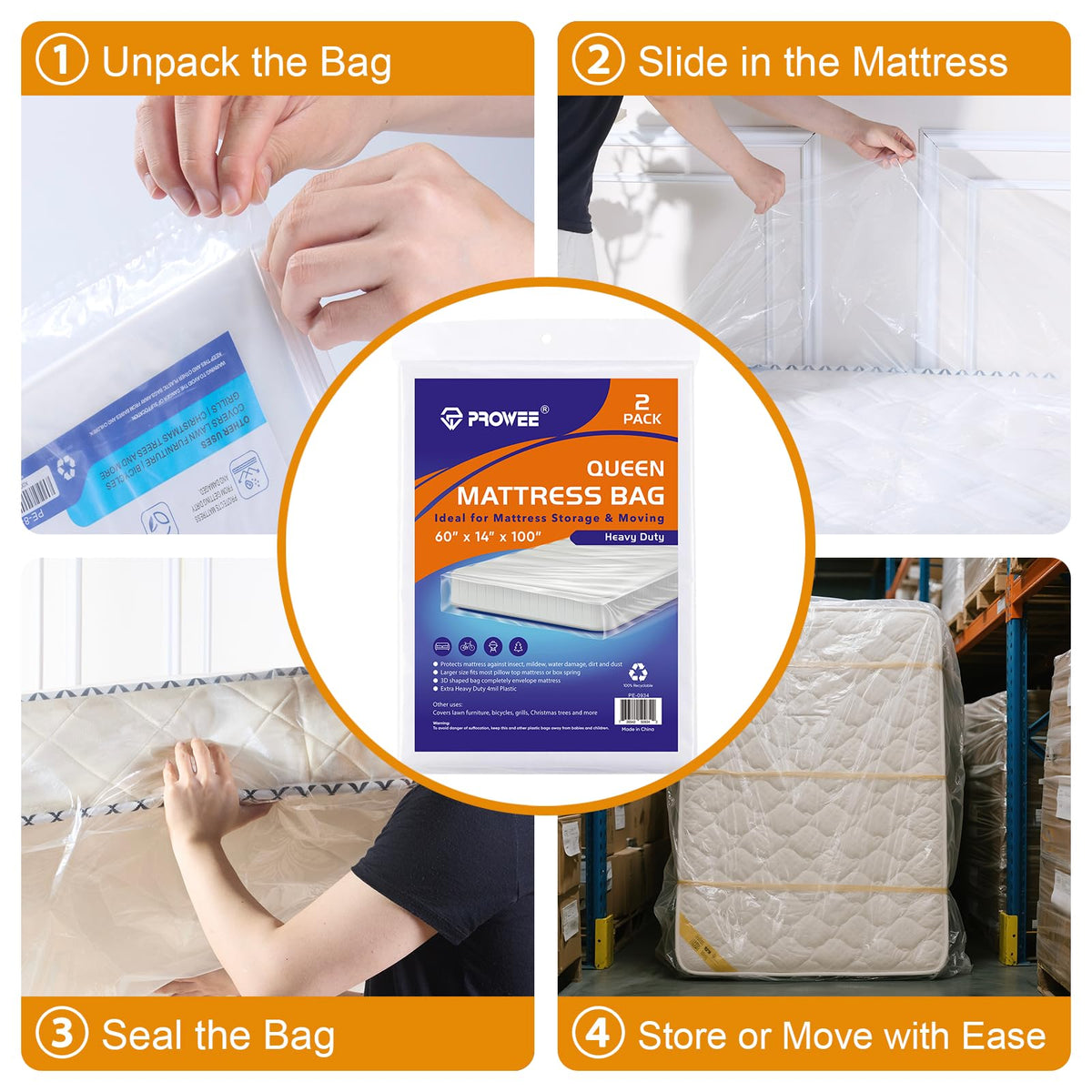 PROWEE keeps dust away during disposal or storage