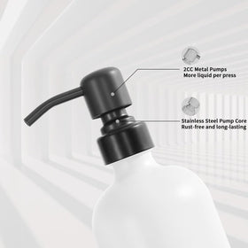 Prus Waso dish soap dispenser set keeps kitchen sink neat and organized.