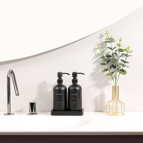 Prus Waso lotion dispenser pump detail emphasizes rust-free performance and smooth pour