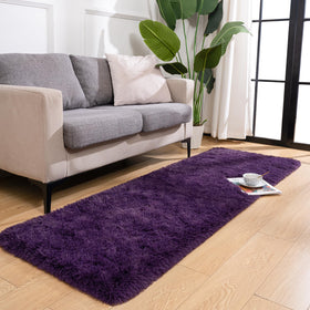 Przemy fluffy runner rug bedside delivers soft footfall for mornings