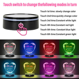Night light enhances mom’s desk or bedside decor