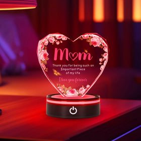 Premium K9 crystal heart shows exceptional clarity and shine