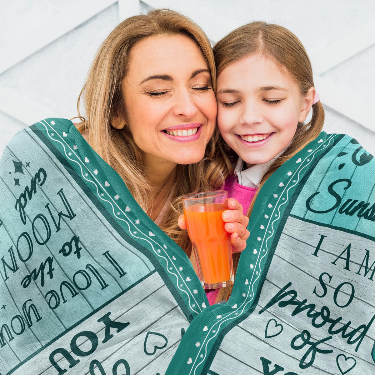 Psspotgj daughter blanket colorful print stays vibrant after washing.