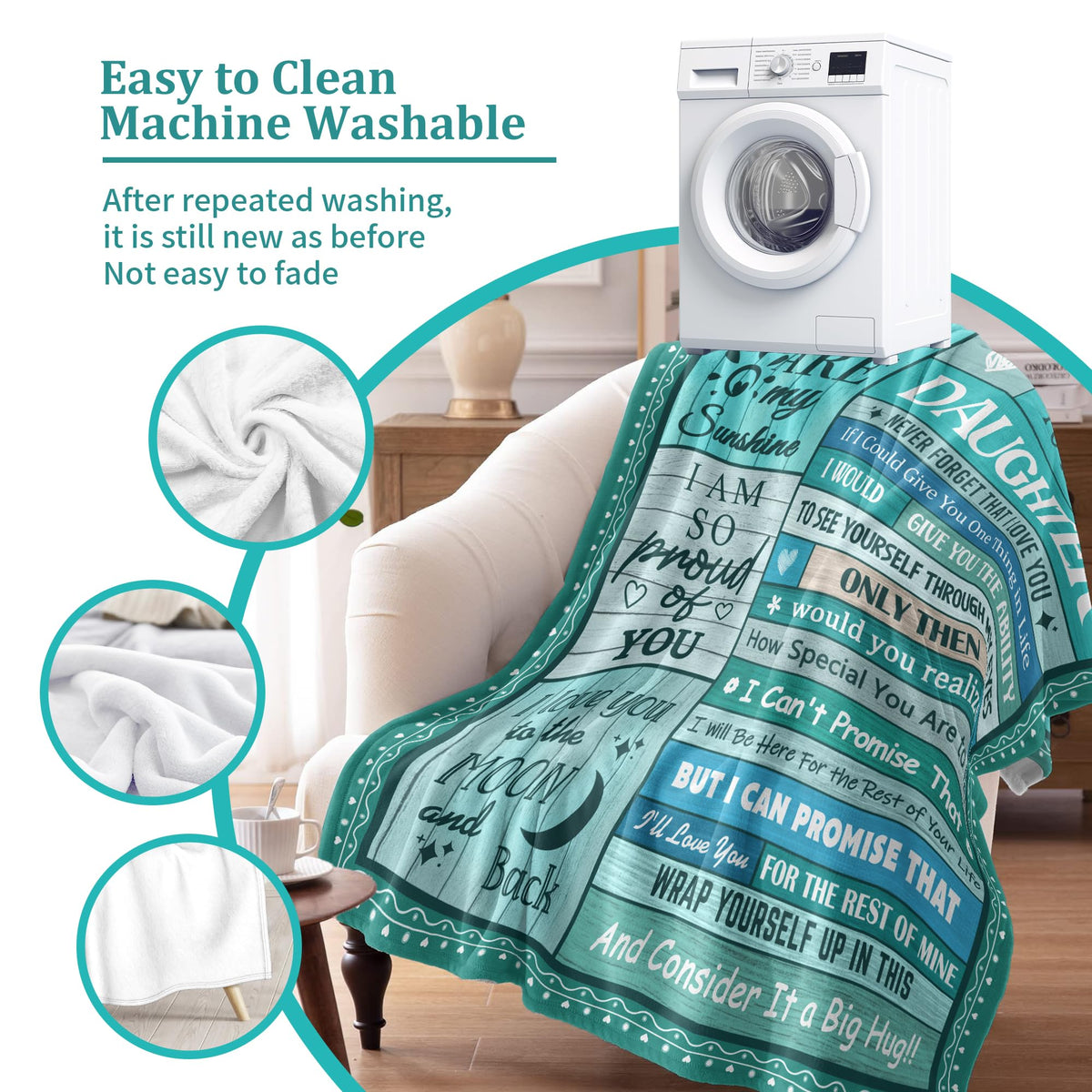 Psspotgj daughter blanket skin-friendly no-pilling for daily use.