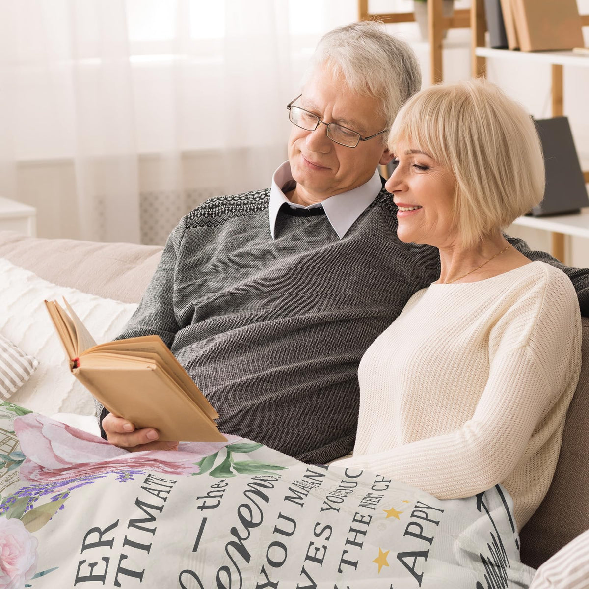 Psspotgj flannel retirement blanket closeup print highlights durable color that stays vibrant.