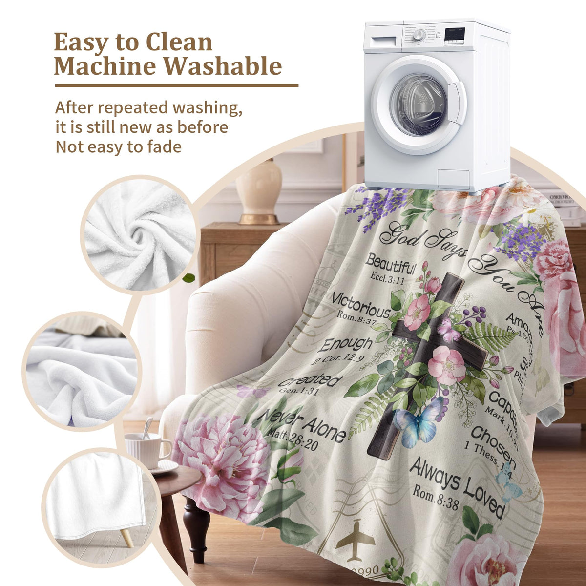 Psspotgj soft flannel blanket fabric that stays comfortable after washing