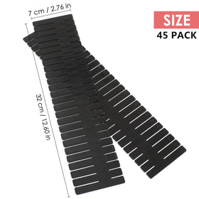 Ptanok drawer dividers cut-to-fit create customized compartments.