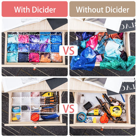 Ptanok dresser drawer organization keeps socks and underwear neatly separated.