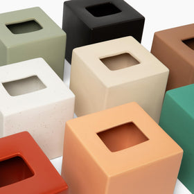 PTB square tissue box cover highlights discreet design