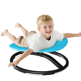 Pterying 21-inch azure spinning chair for kids, round seat ideal for sensory play and balance
