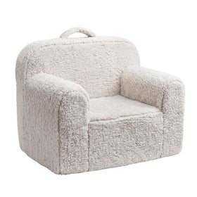 Pterying toddler chair with soft sherpa cover for cozy seating and long-lasting comfort.