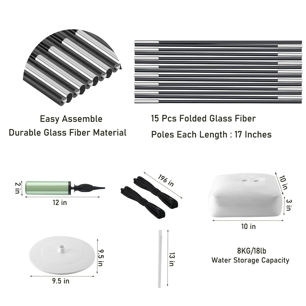 PTKISS Balloon Arch Kit outdoor stability with ground pegs