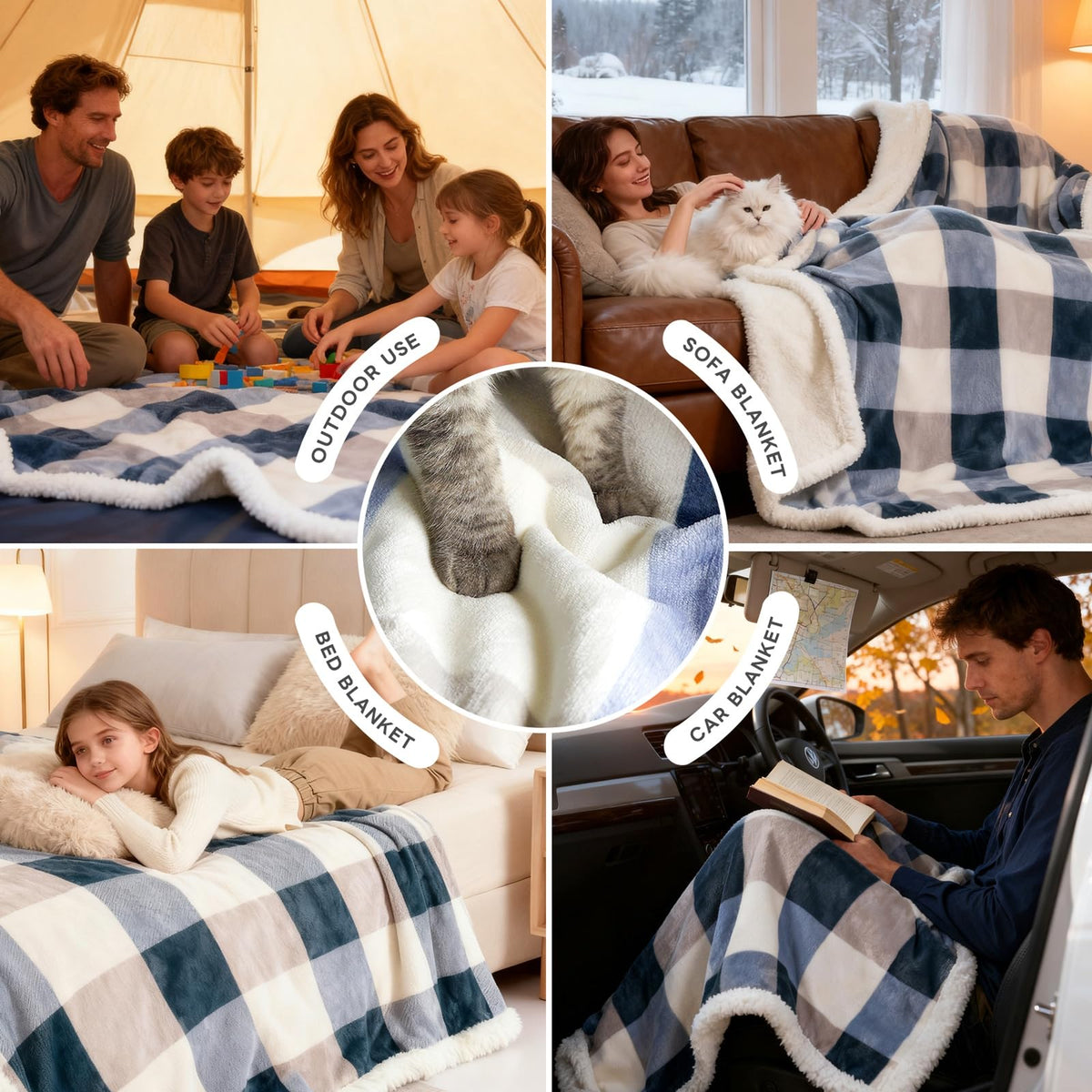 PU MEI machine-washable blanket resists shrinking or shedding after many washes.