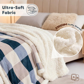 PU MEI 80x90 blanket is ideal for couch, bed, or outdoor use.