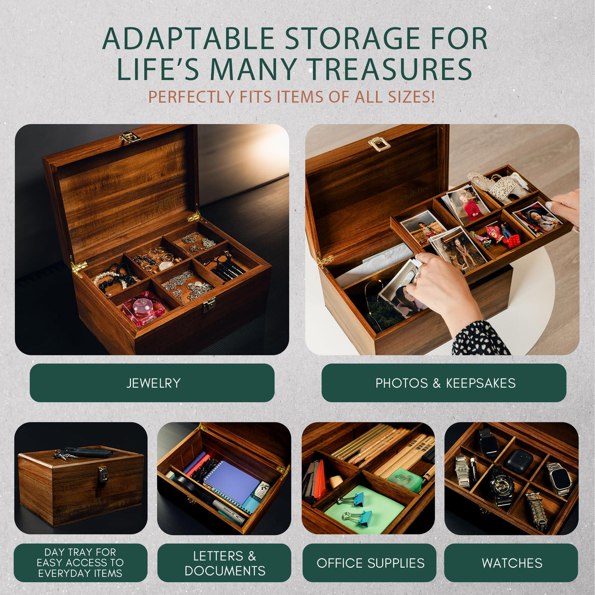 Public House large 12x8x6 inch box suits wedding mementos.