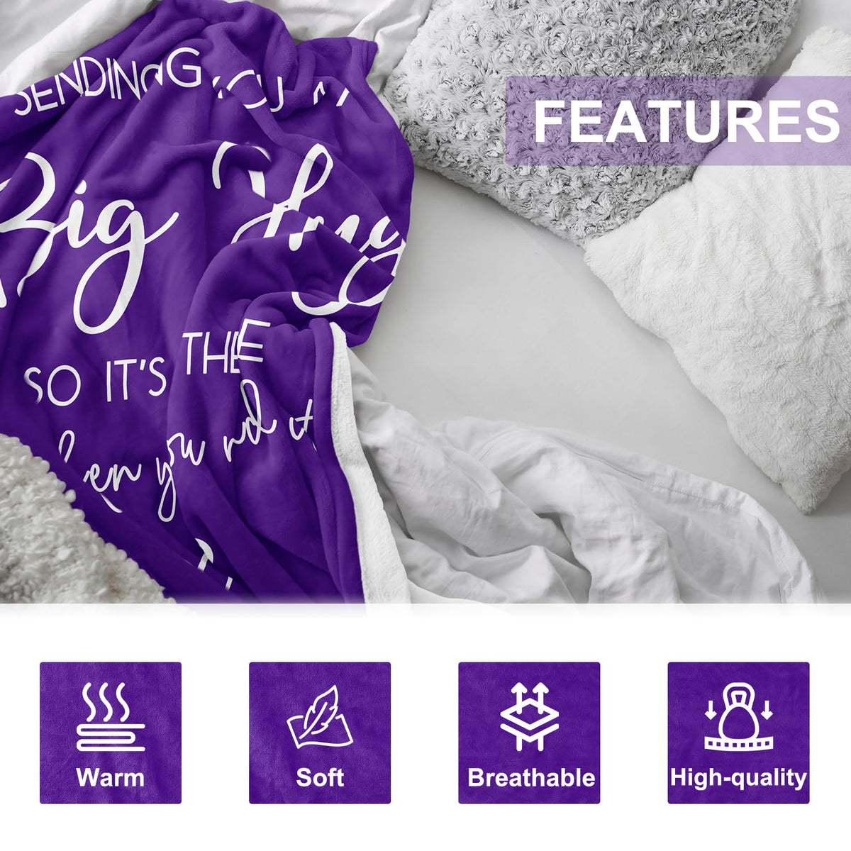 Pubrave easy-care blanket resists shrinking and fading for lasting color.