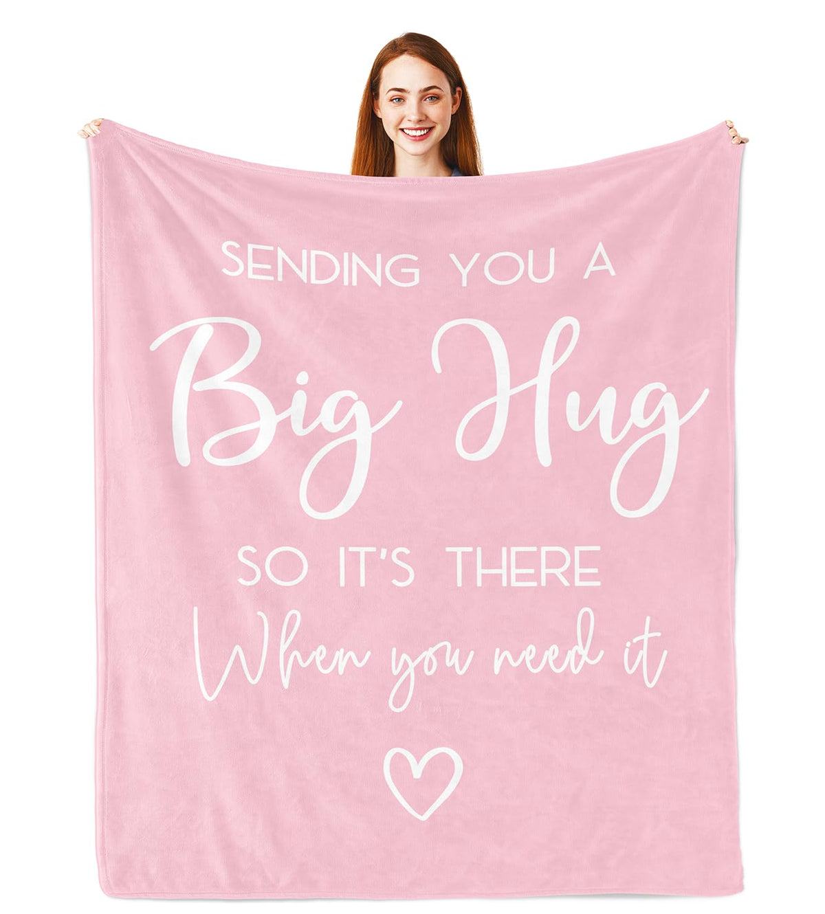 Pubrave healing blanket pink folded, ready as a comforting get well gift.