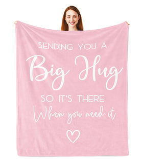 Pubrave healing blanket pink folded, ready as a comforting get well gift.