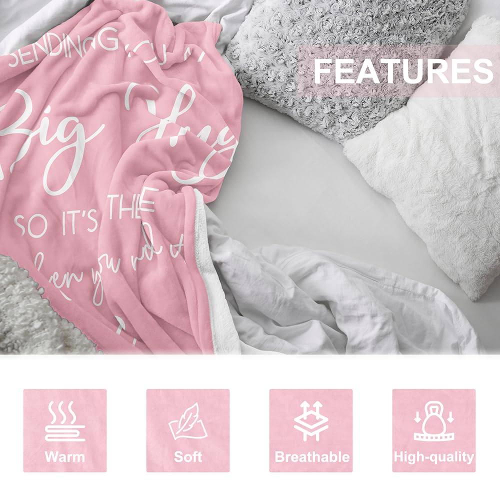Pubrave healing blanket pink during travel provides calming warmth.
