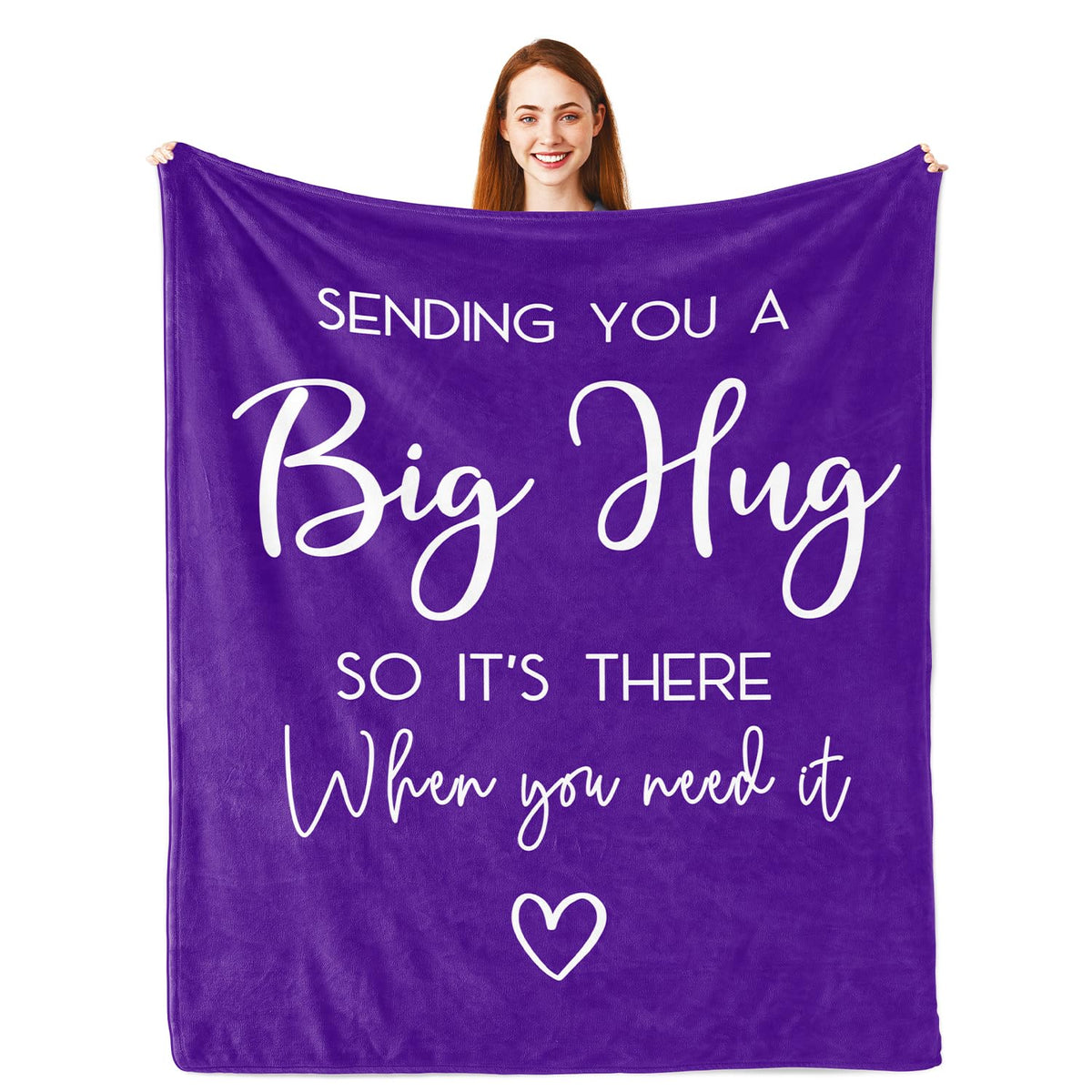 Pubrave hug blanket purple 50x60in offers cozy warmth for chilly evenings.