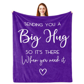 Pubrave hug blanket purple 50x60in offers cozy warmth for chilly evenings.