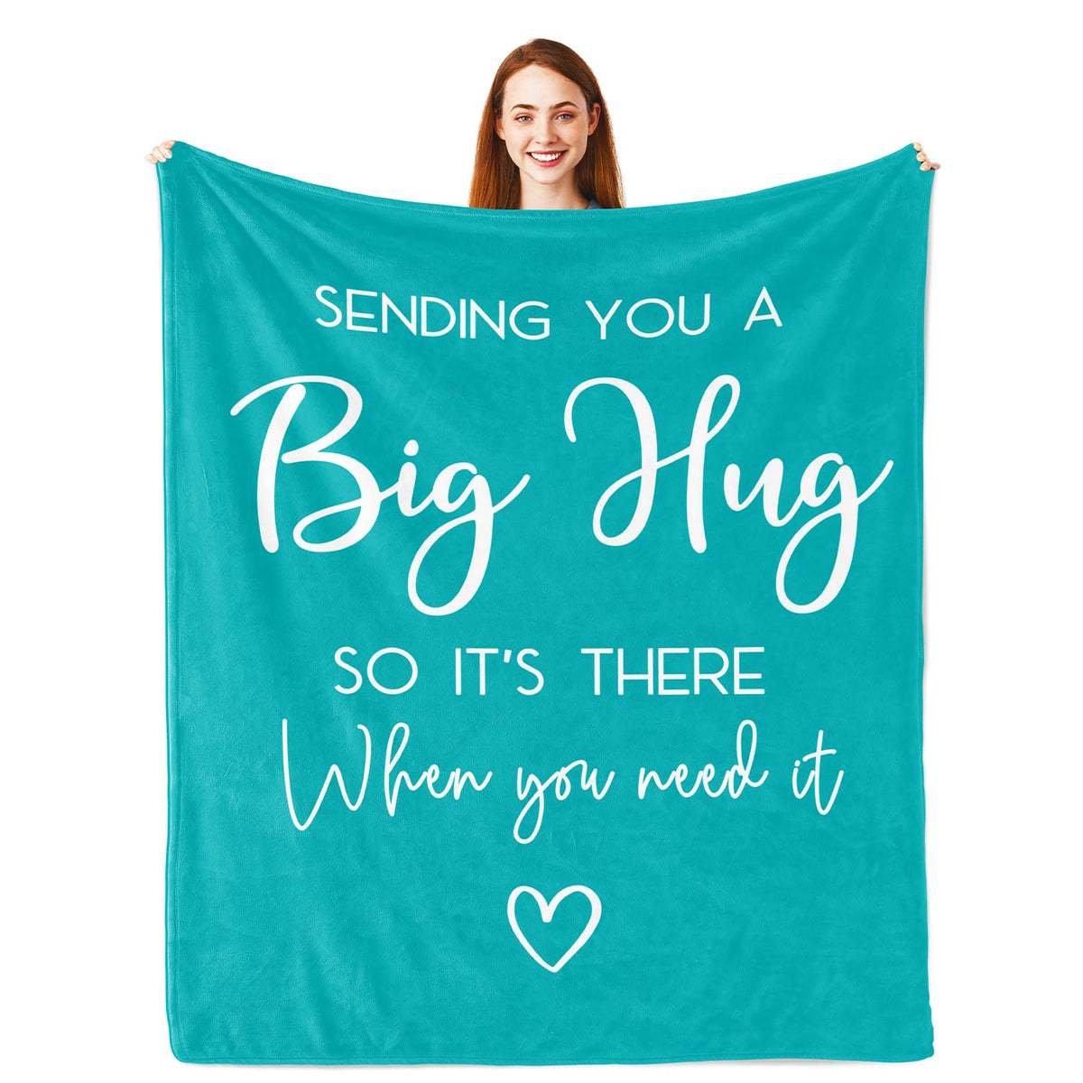 Pubrave teal hug blanket 60x50in offers cozy warmth