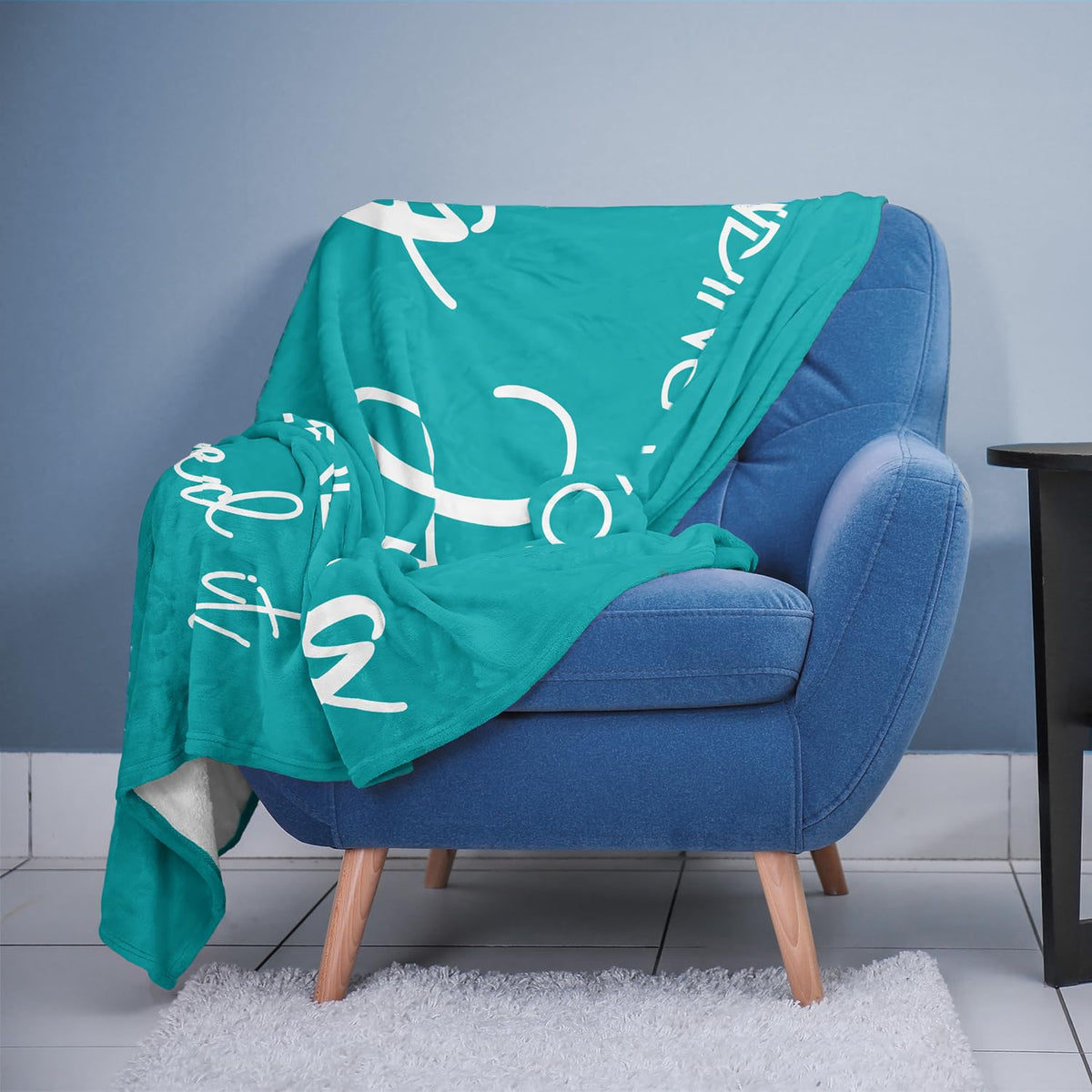 Pubrave teal hug blanket ready for travel warmth