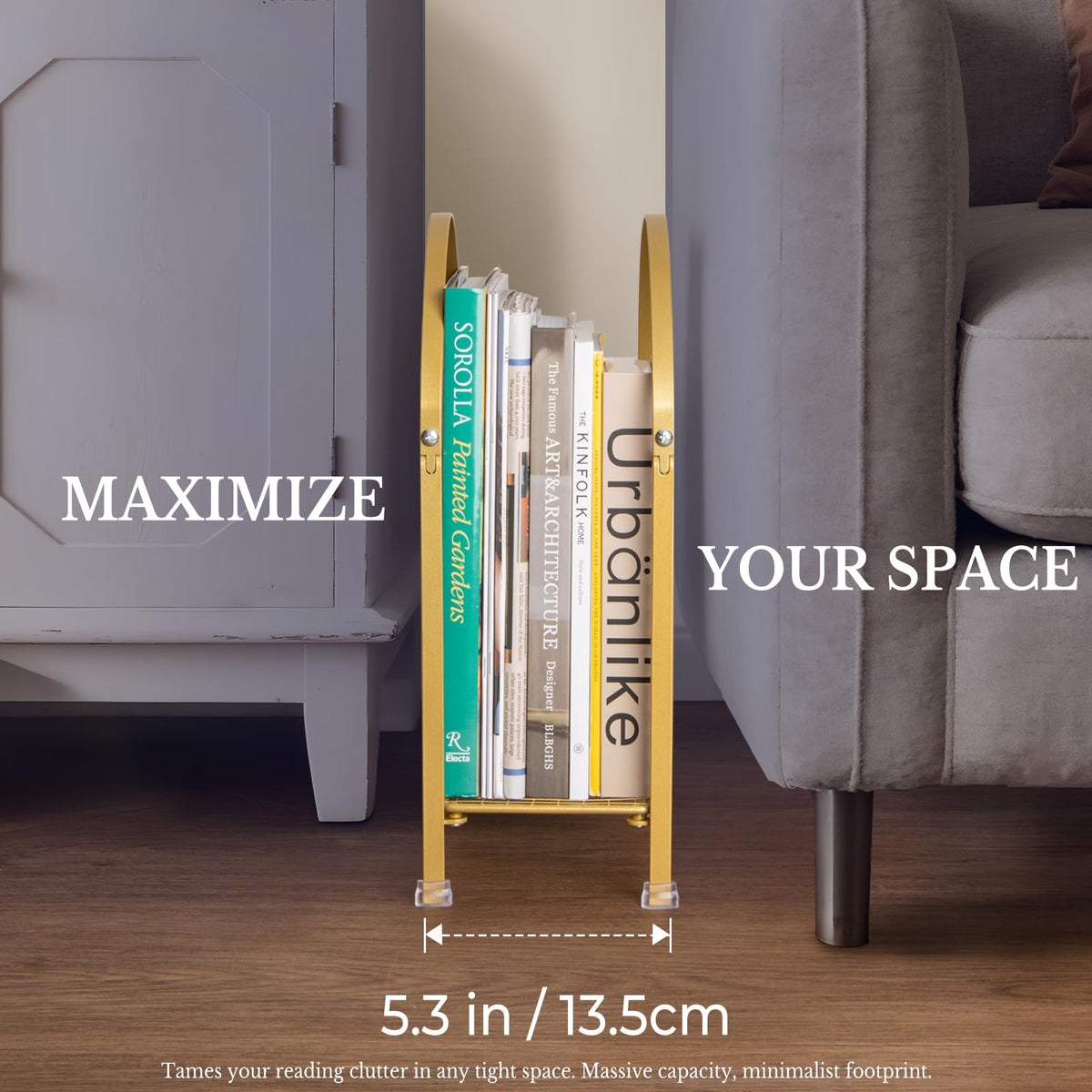 PUERSI freestanding holder with portable handles suits desks and coffee tables