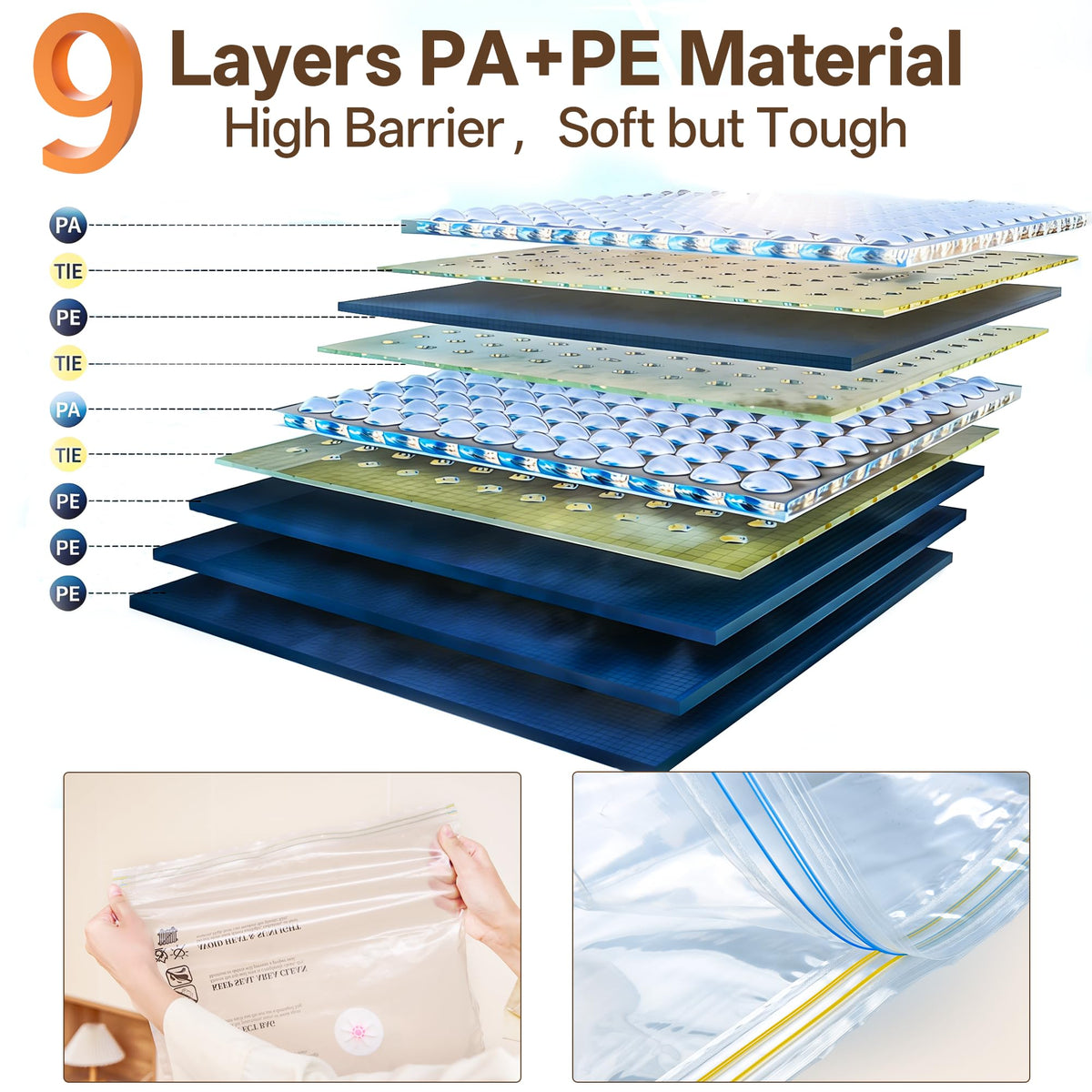 PUFTEM large vacuum bag for bulky items.