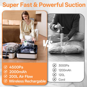 PUFTEM small vacuum bag for compact wardrobe storage.