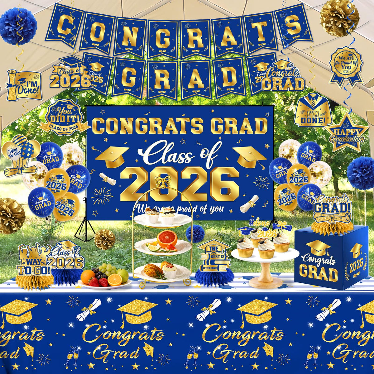 Pugipien 2026 class backdrop creates a focal photo wall