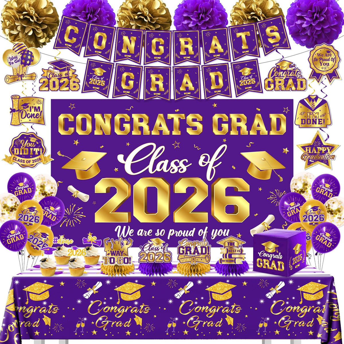Pugipien 2026 banner for graduation photos and festive decor.