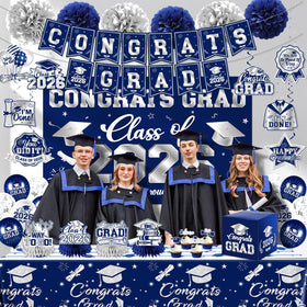Pugipien 2026 graduation tablecloth adds a polished base for desserts