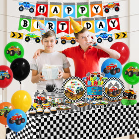 Pugipien Monster Truck cake topper creates a bold centerpiece for treats and photos