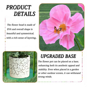 PUIBTOIV pink 16-inch head flower elevates stage decorations