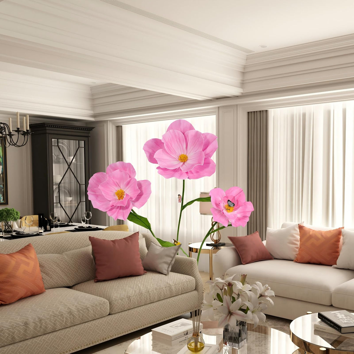 PUIBTOIV oversized flower display for weddings and parties