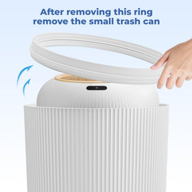 Pukomc 2-pack 12L lid-closed detail highlighting Nordic design