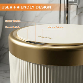 Pukomc 3.5 gallon bin ideal for compact spaces.