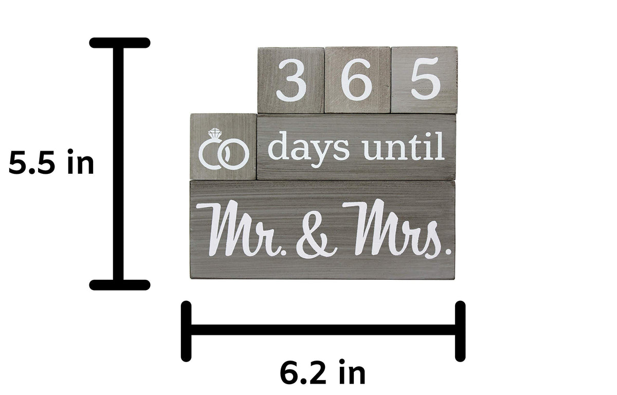 Pulse Brands countdown calendar side angle highlighting white-number blocks for easy updates