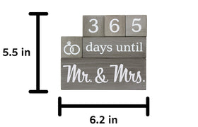 Pulse Brands countdown calendar side angle highlighting white-number blocks for easy updates