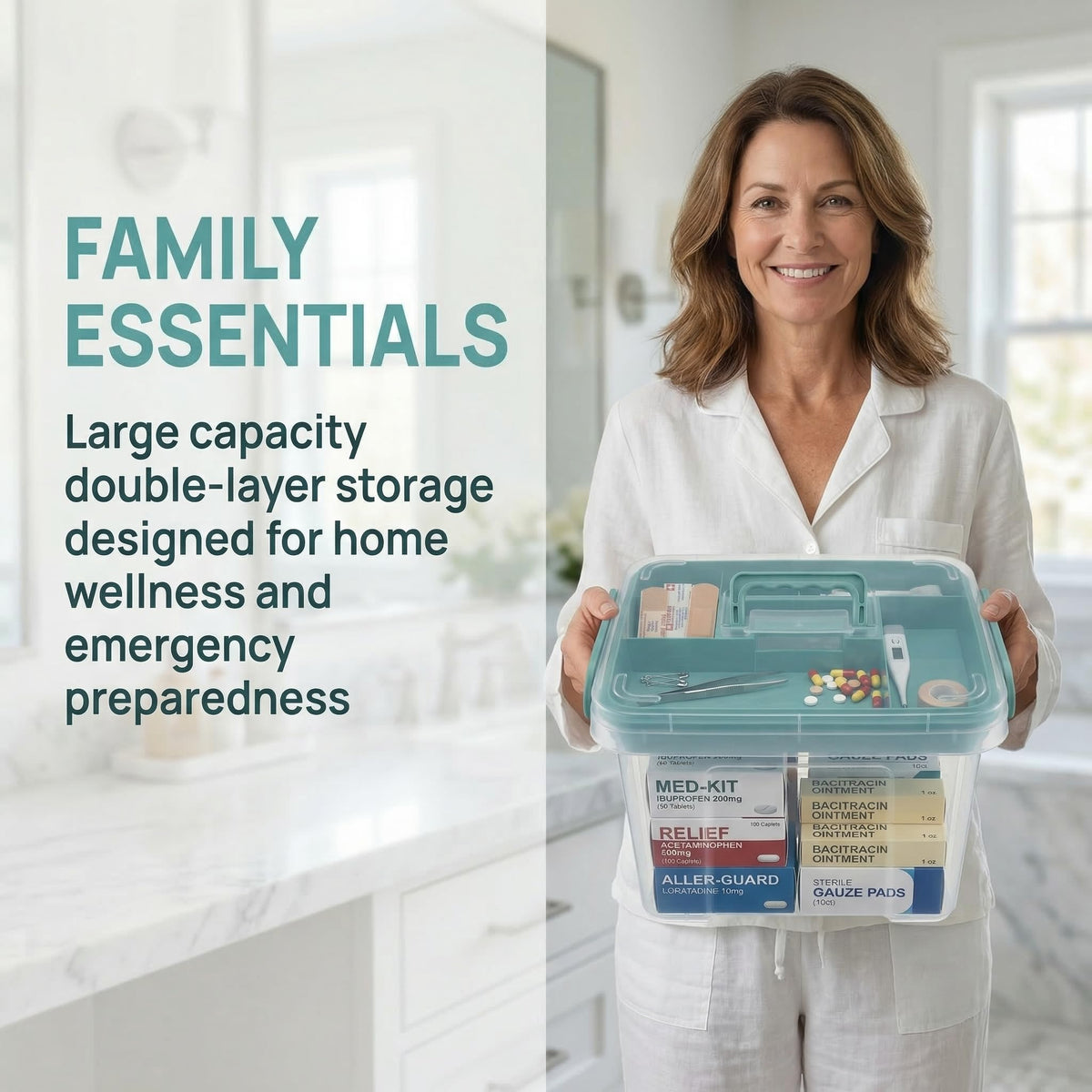 Pulseplay portable medicine storage box ideal for home, office, or travel.