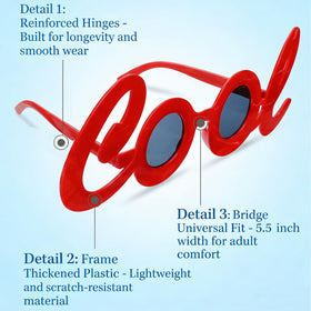 Pumtus photo booth prop sunglasses add playful flair to events.