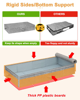 Foldable Punemi storage under bed fits compactly and saves space in dorm rooms.